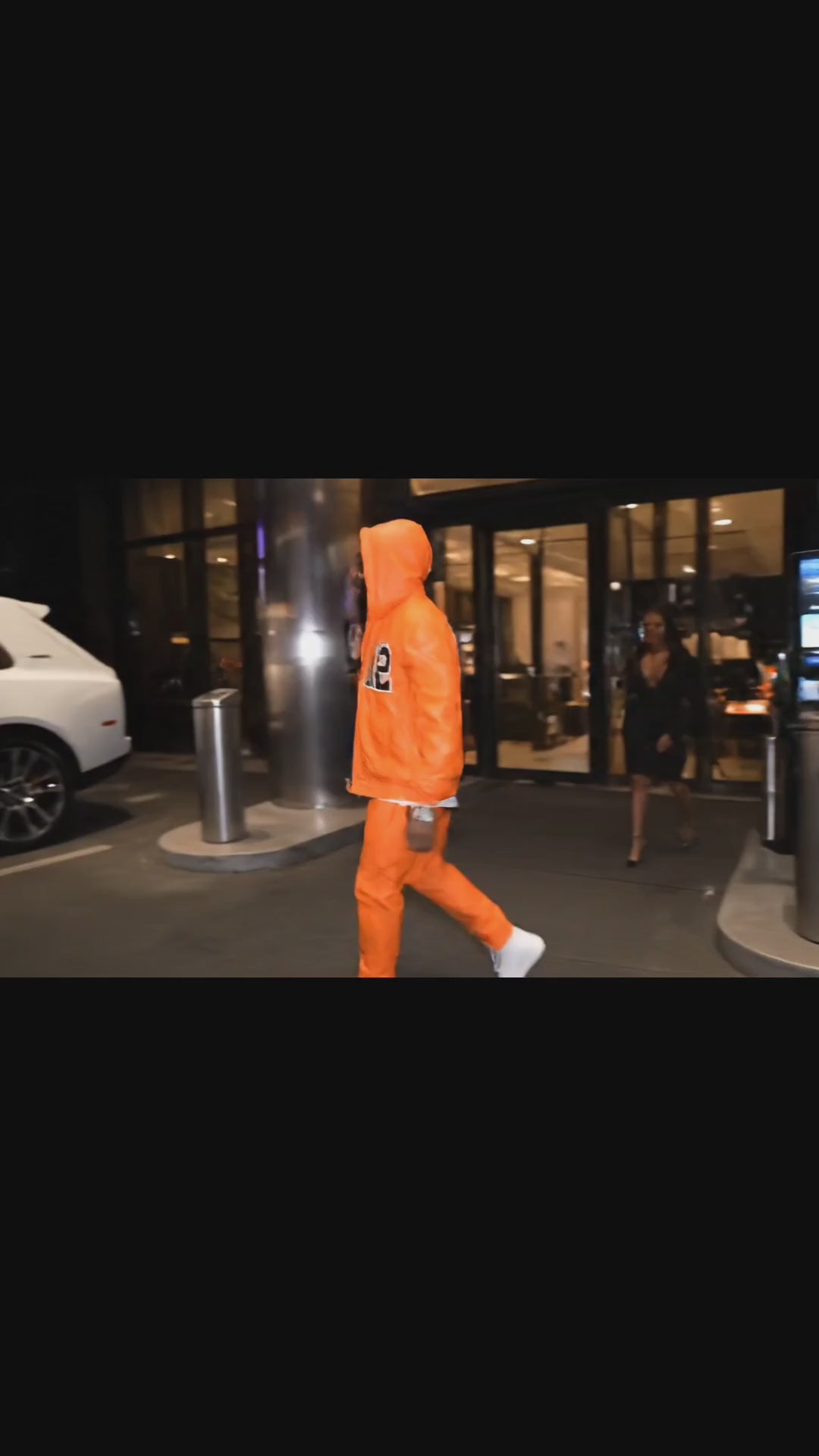 Custom Orange Leather Internet Uncle Sweat Suits "Limited Edition"
