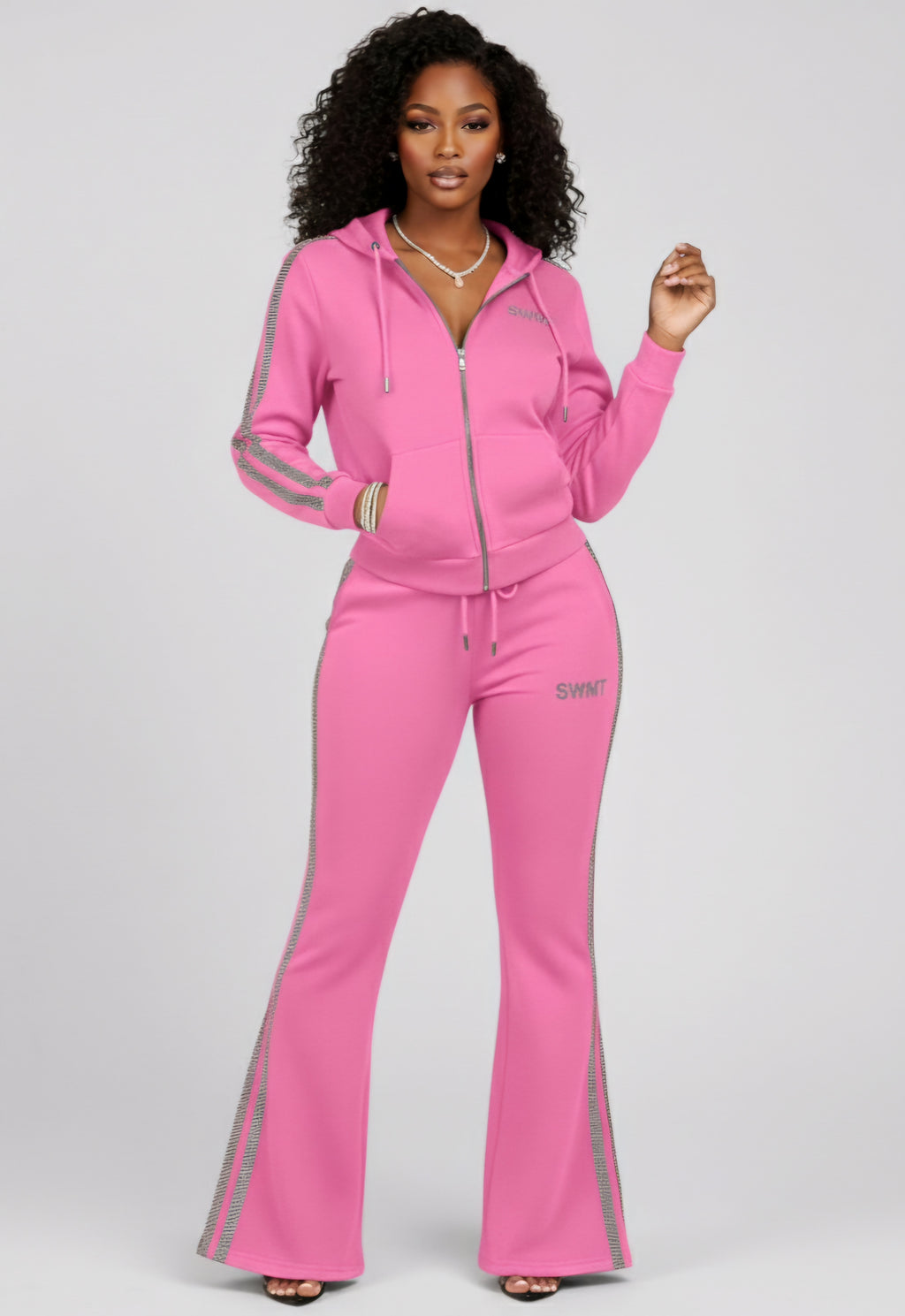 SWMT Ice Ice Baby Womens Flair Leg Sweatsuits
