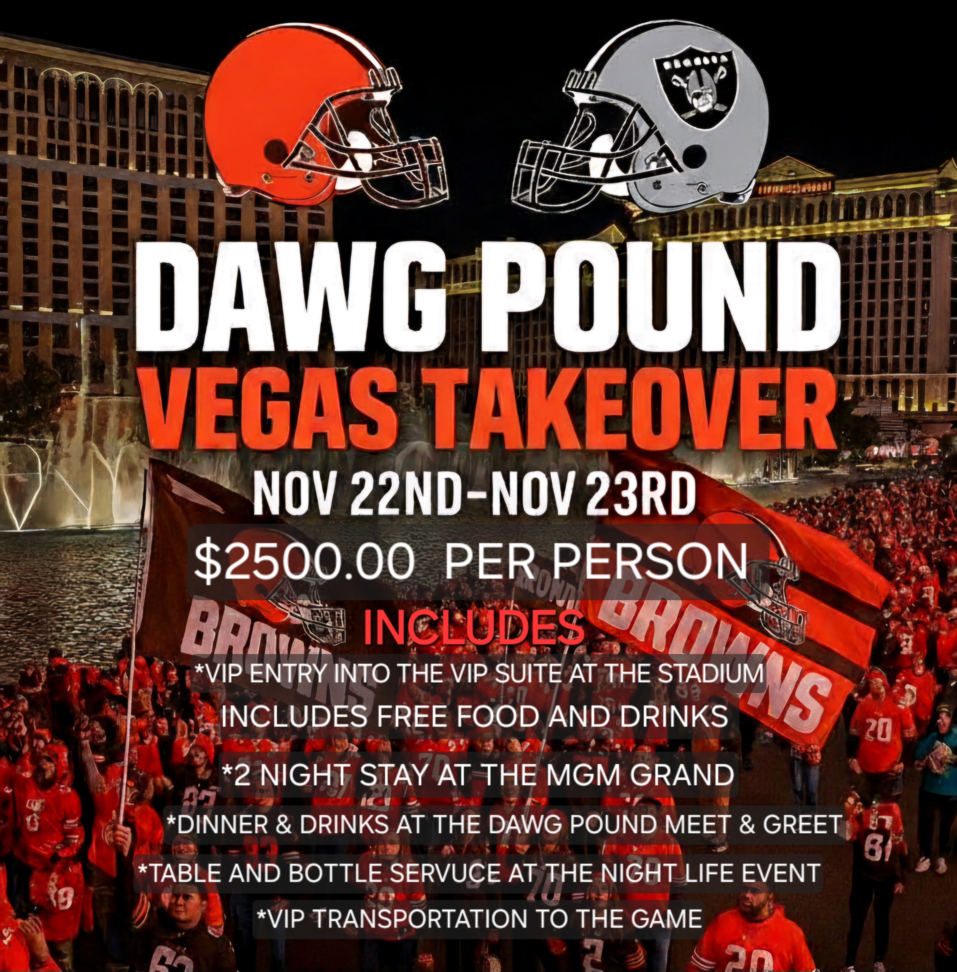 DAWG POUND VEGAS TAKE OVER WEEKEND