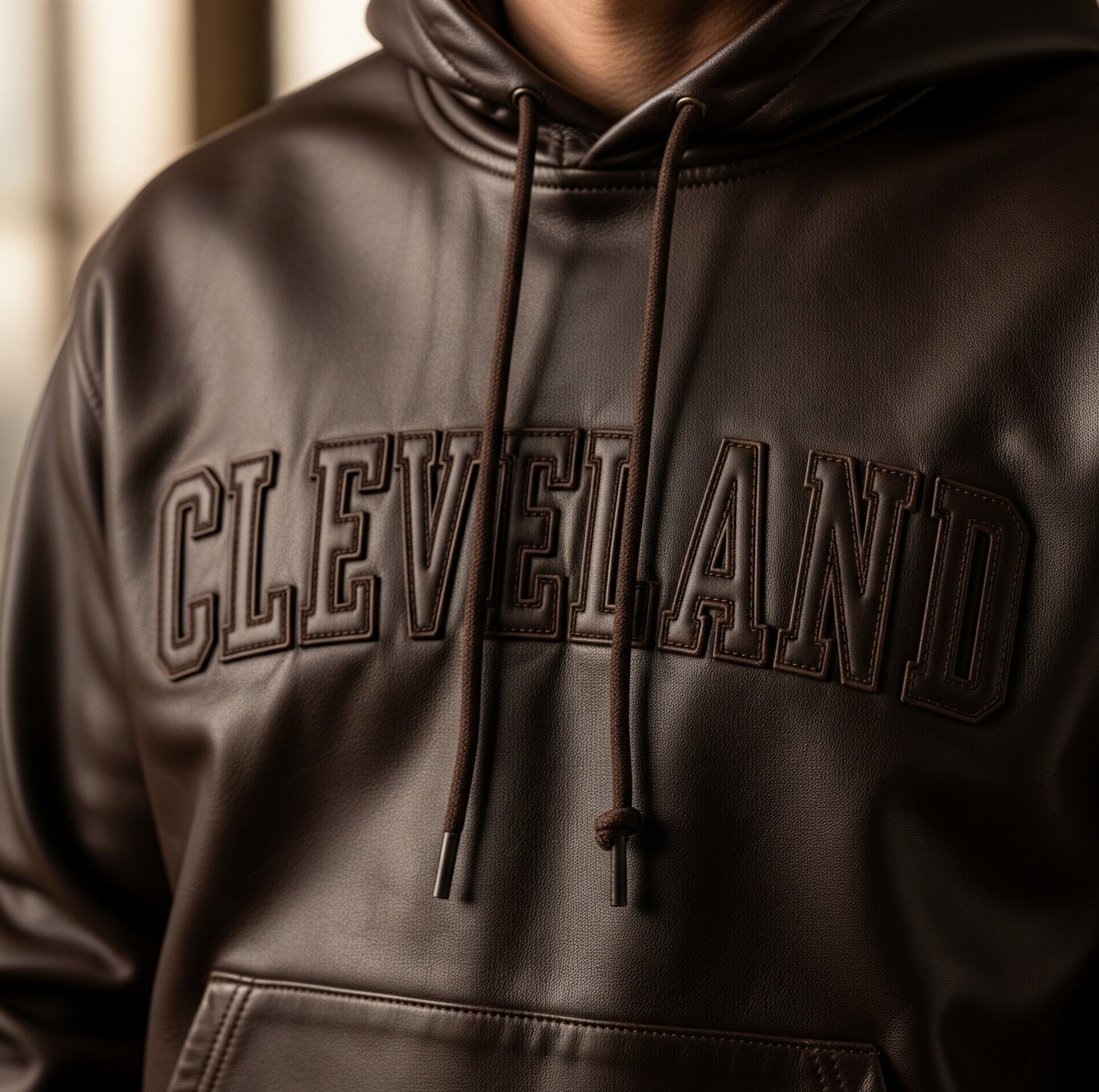 Genuine Leather Internet Uncle Hoodie