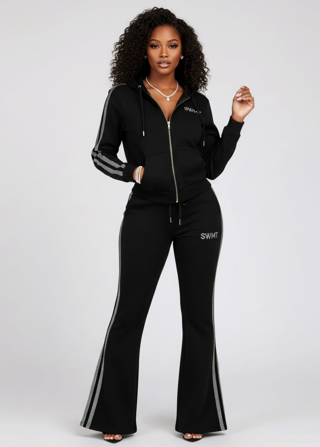 SWMT Ice Ice Baby Womens Flair Leg Sweatsuits