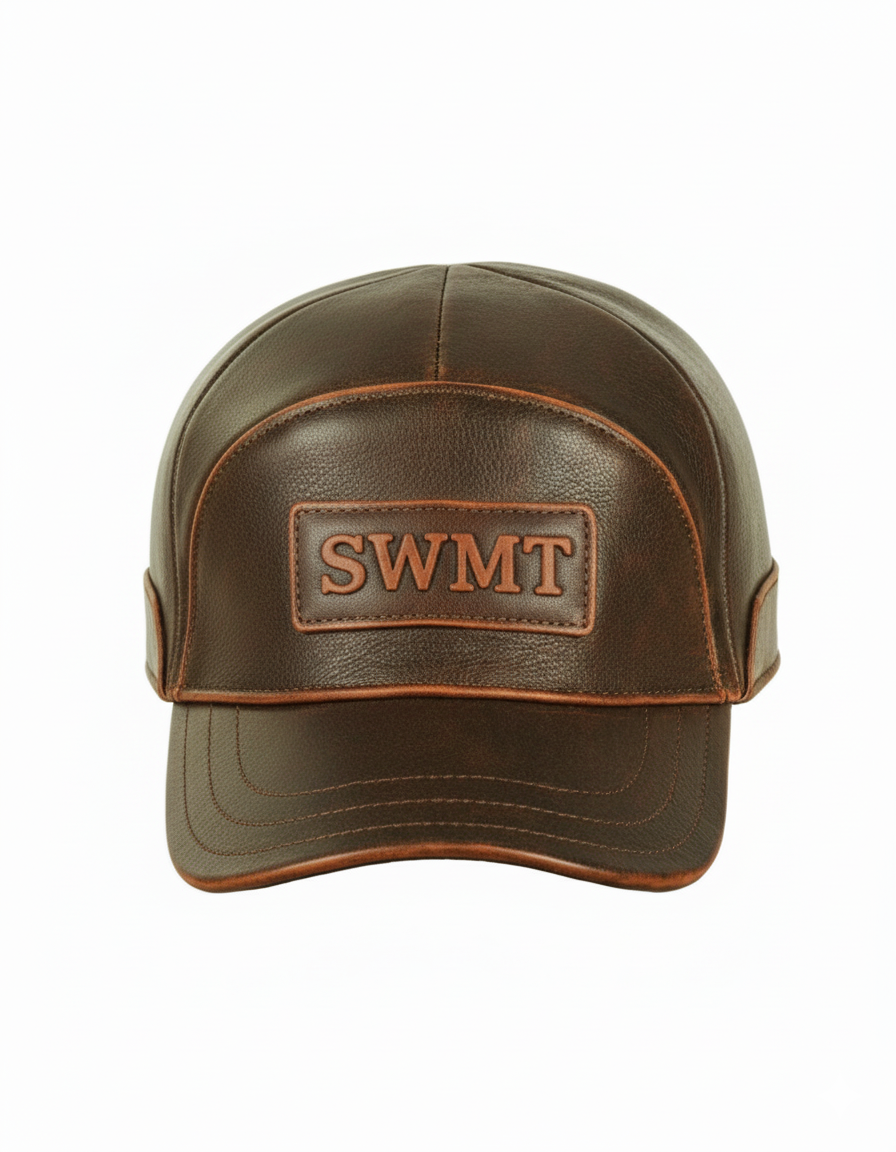 SWMT Genuine Leather Basball Caps