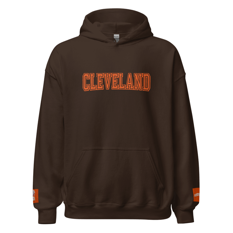 Aunties Cleveland Browns Embroidered Hoodie