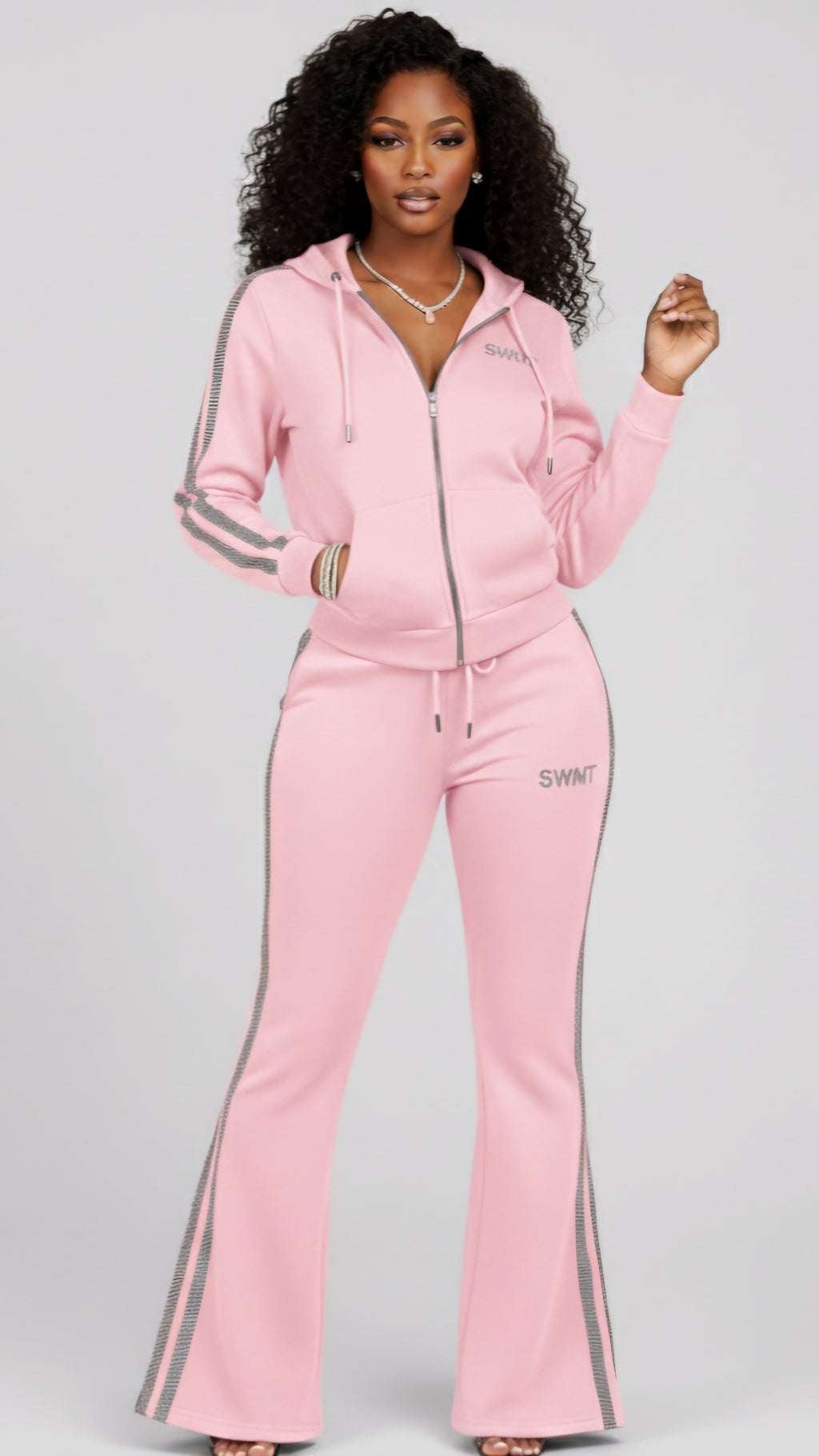 SWMT Ice Ice Baby Womens Flair Leg Sweatsuits