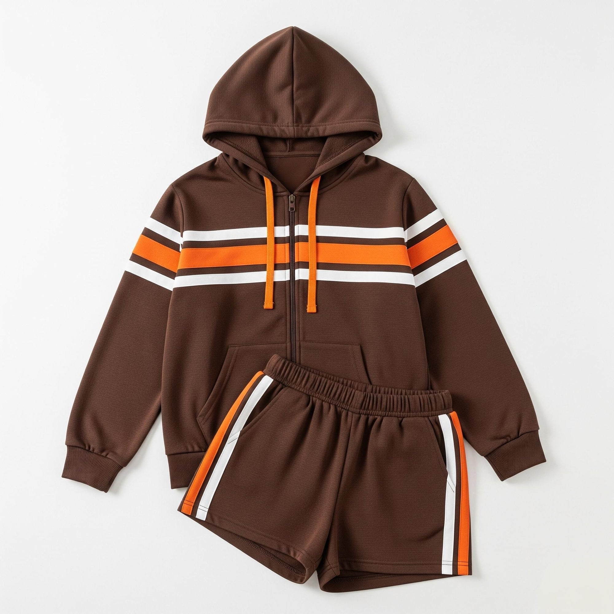 Cleveland Browns-Inspired 2 Peice Short Set