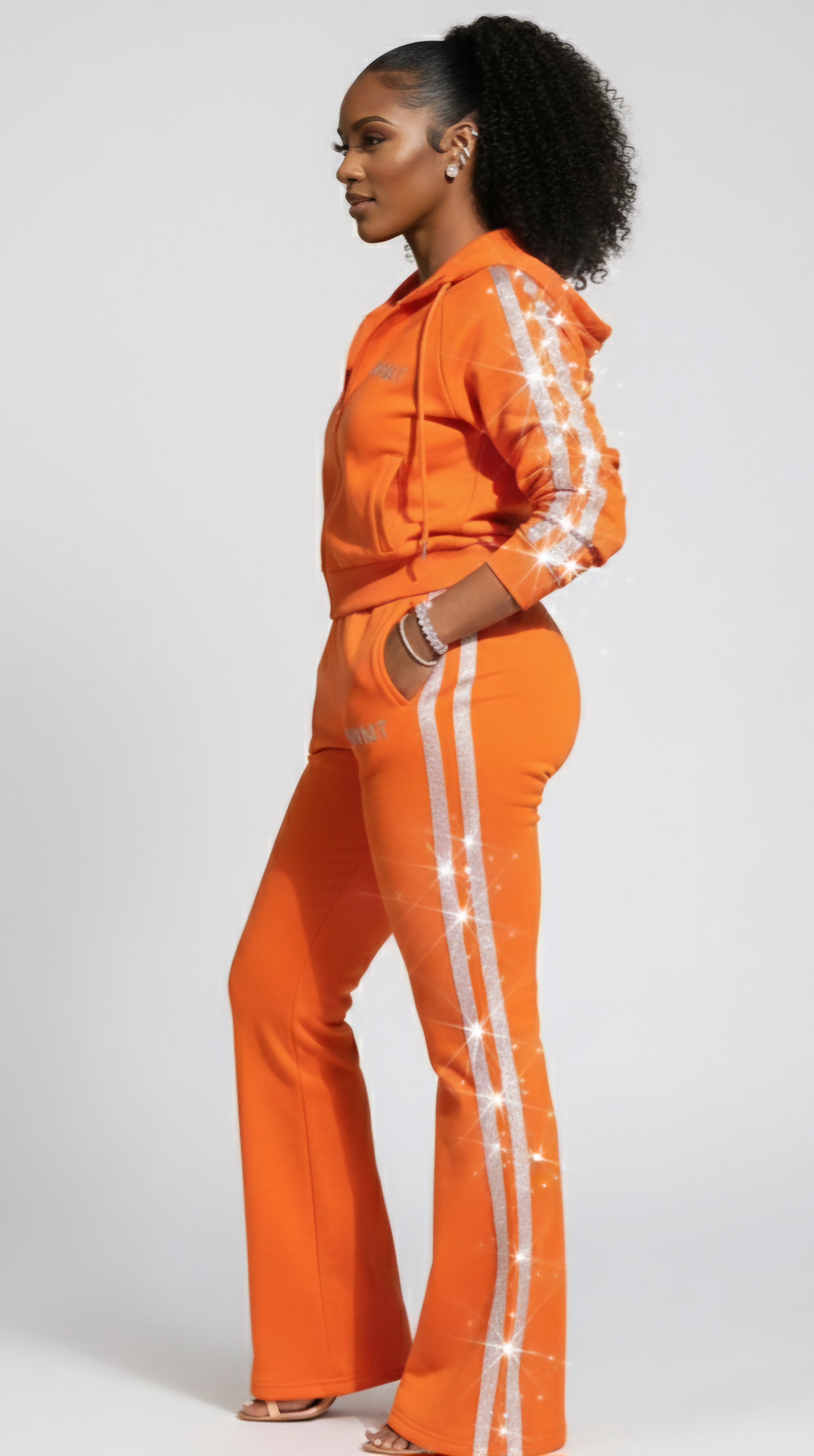 SWMT Ice Ice Baby Womens Flair Leg Sweatsuits