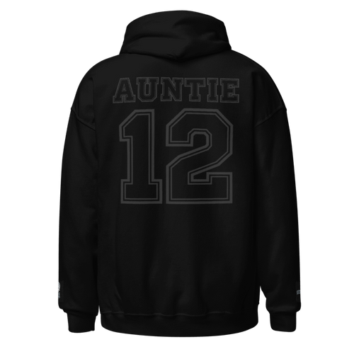 Blacked Out Shedeur Auntie Embroidered Hoodie