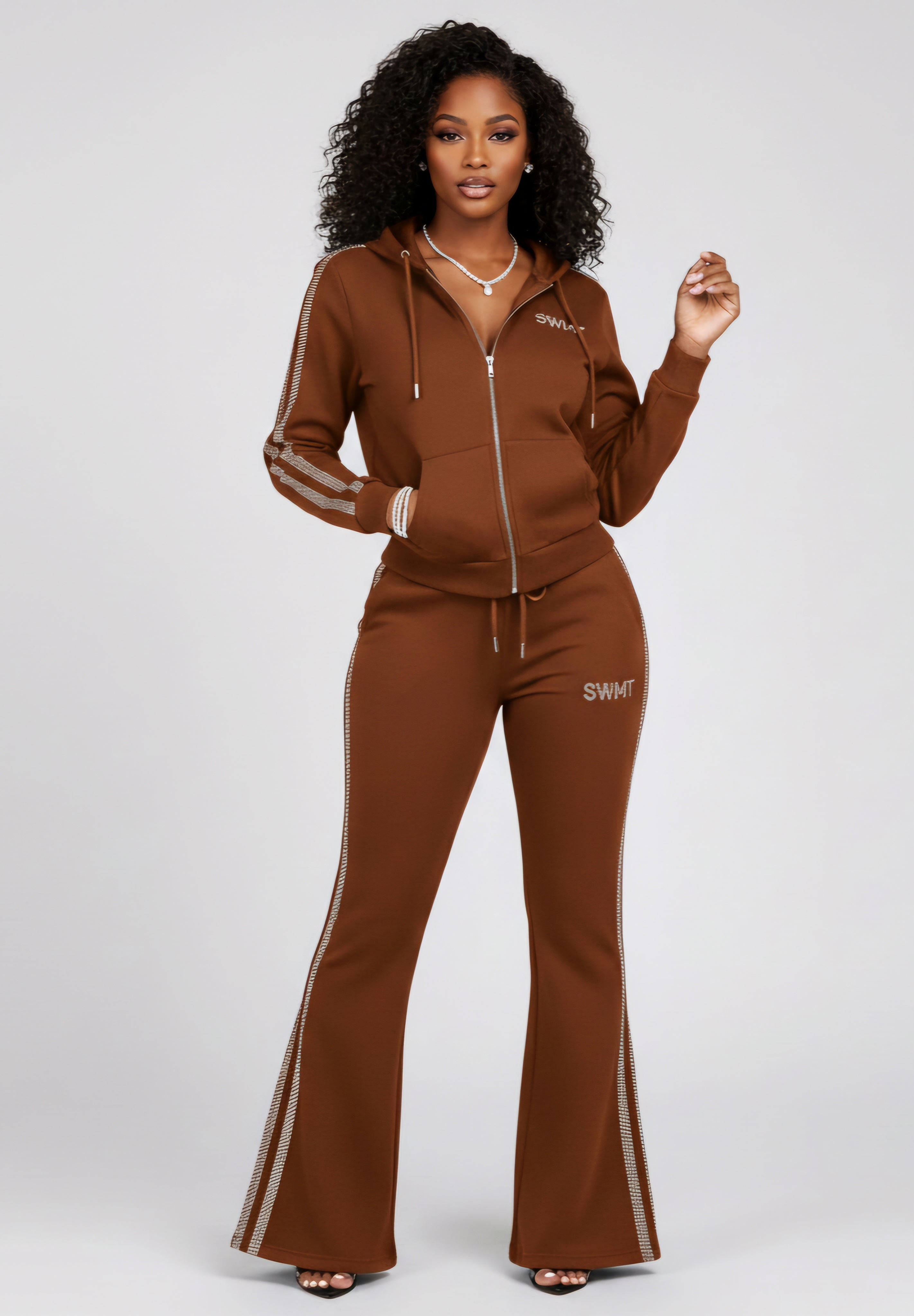SWMT Ice Ice Baby Womens Flair Leg Sweatsuits