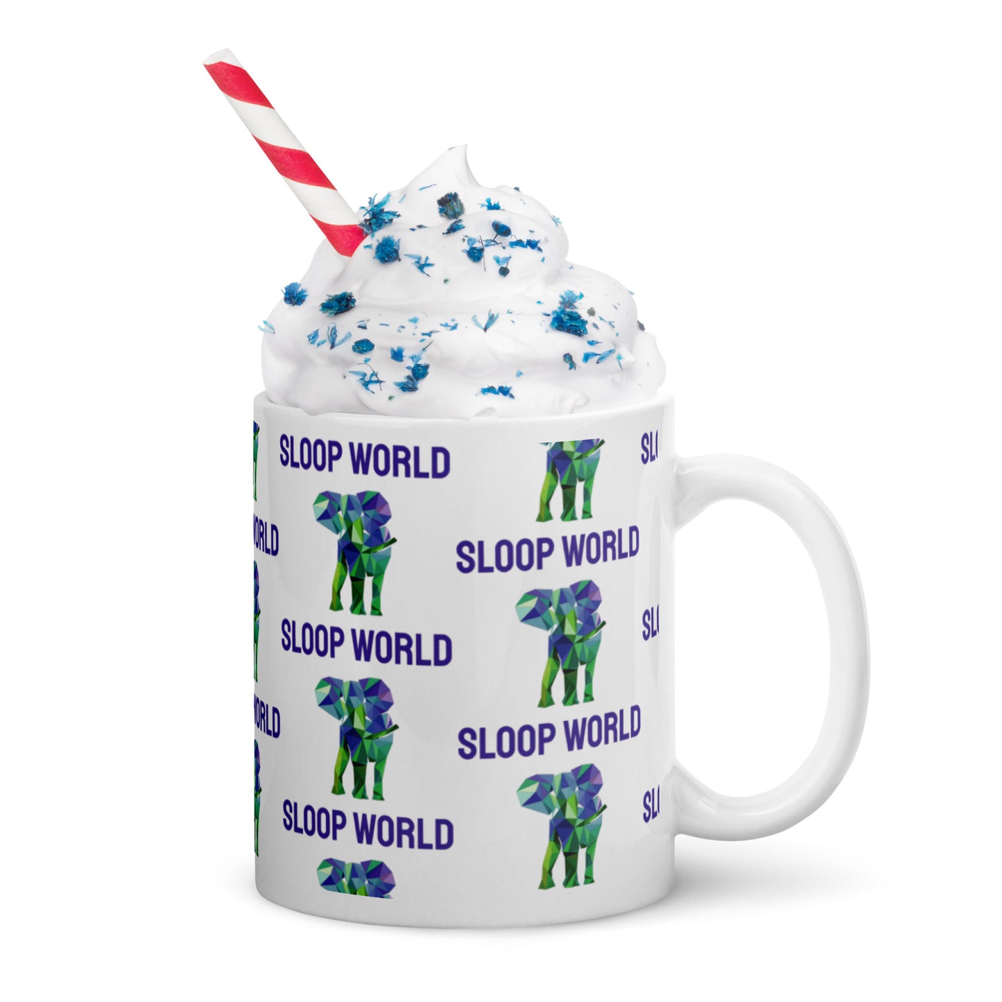 Sloop World white glossy mug